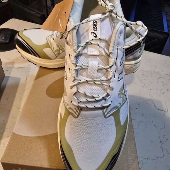 Asics Gel-Terrain White Lake Grey Running New Men Shoes 1203A342-100 Size 13 - Picture 2 of 12